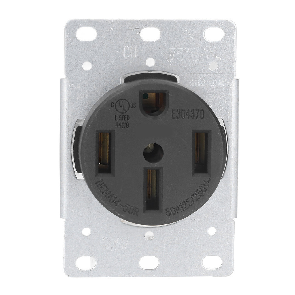 ★Y-Industrial Receptacle NEMA 14-50R Industrial 4 Hole Power Outlet 50A ...