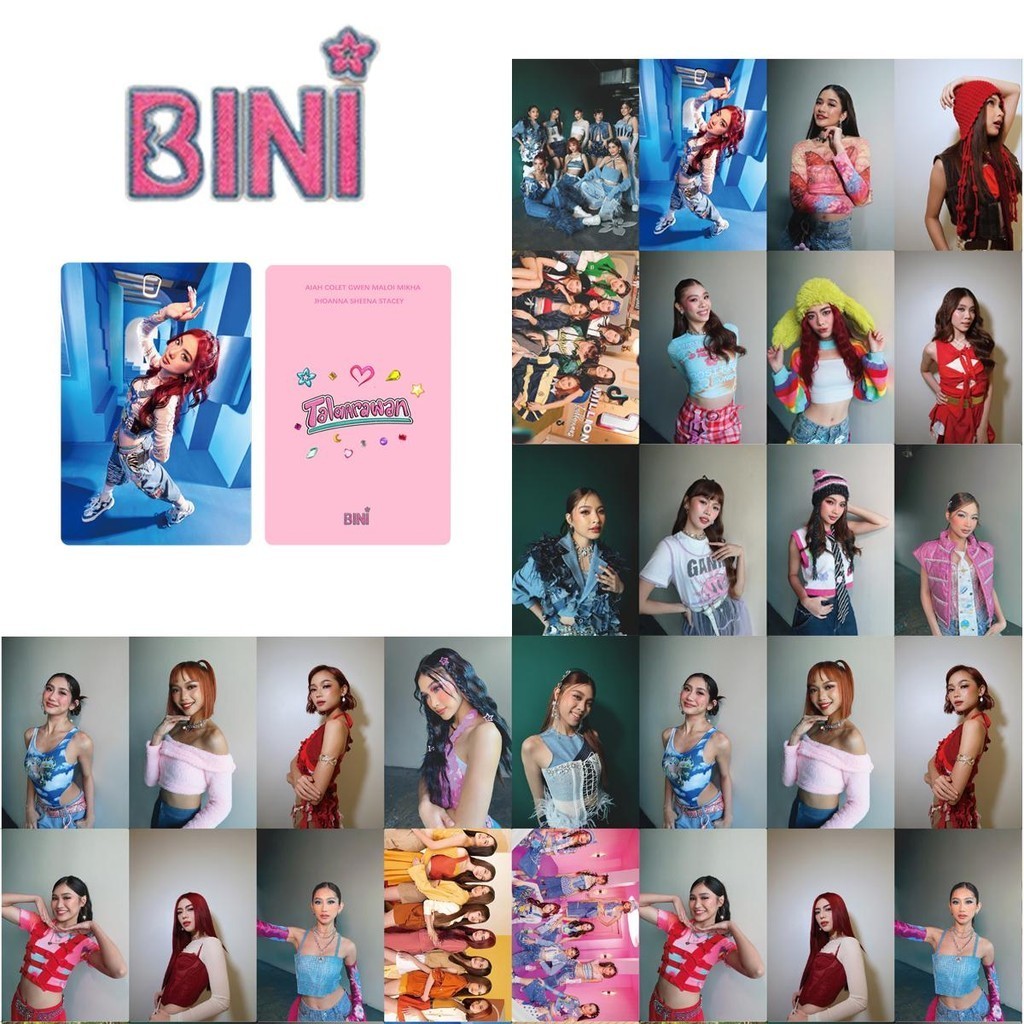 50pcs box bini hot lomo card bini photocards maloi stacey mikha jhoanna