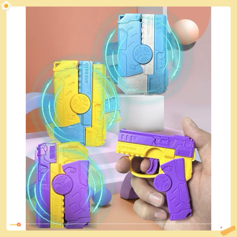 Mini Decompression Rotating Rebound Toy Two-in-one Fidget Spinner with ...