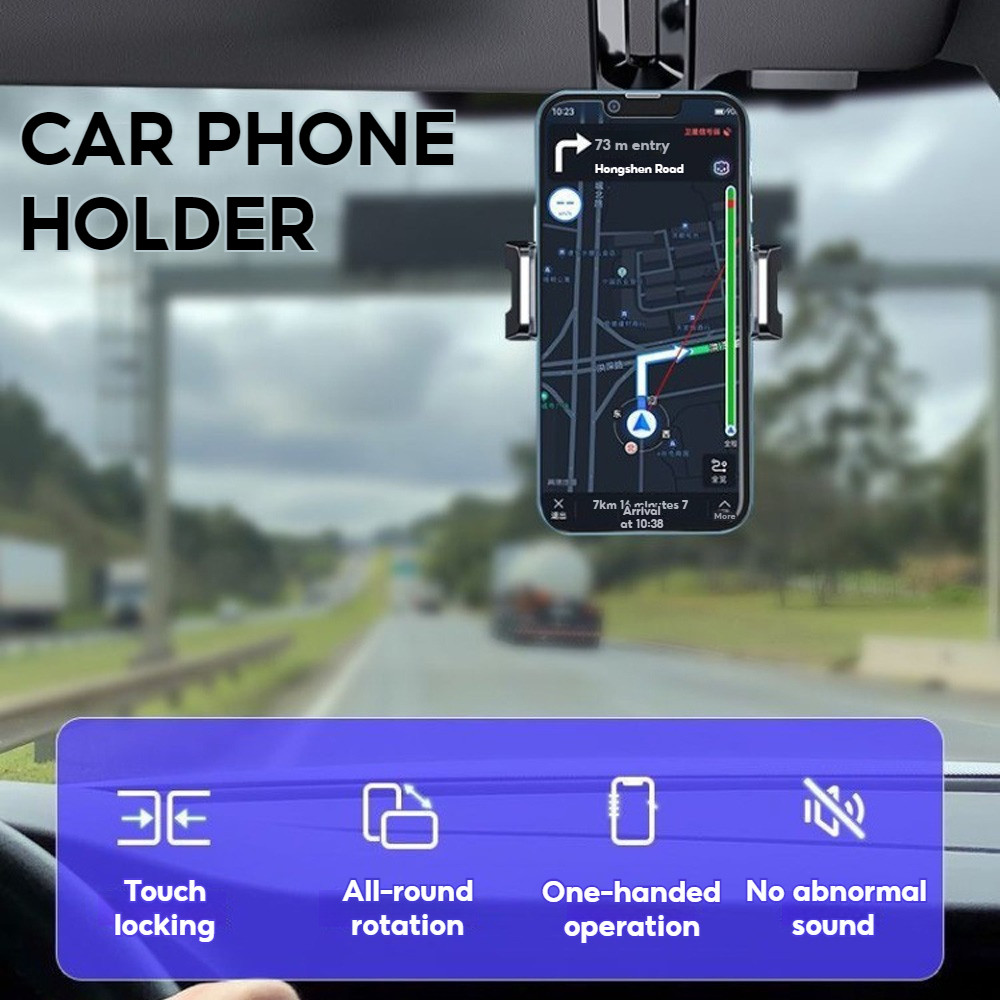 Rotatable Universal Holder Car 7 For Phone Visor 4-7 1080° Bracket Inch ...