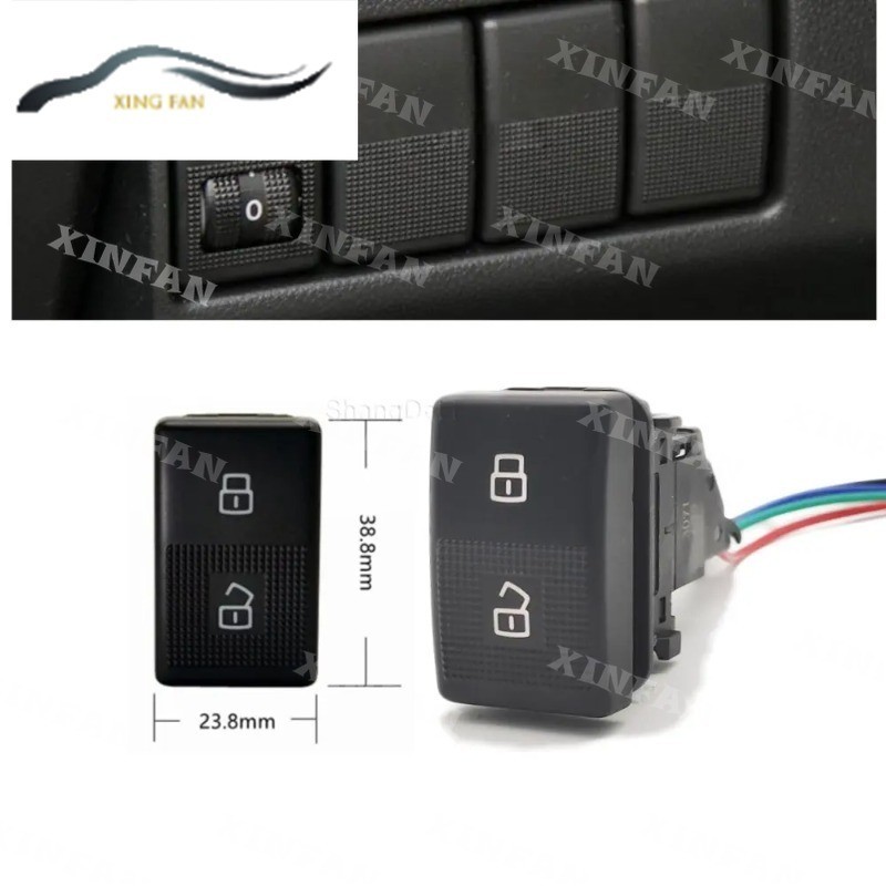 XF Car Central Door Lock Unlock Retrofit Switch with Wire For Mazda 6