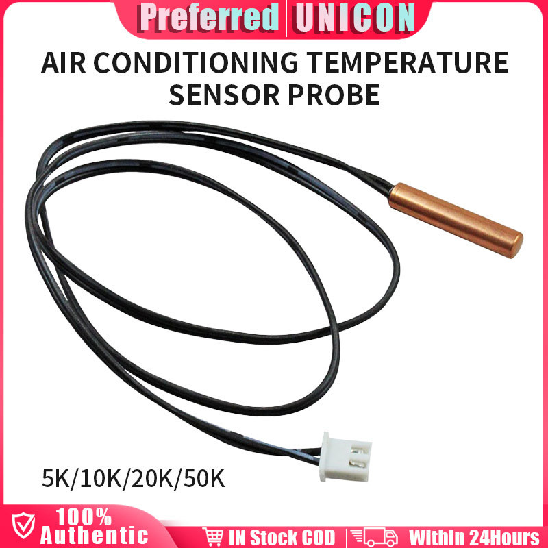 Air Conditioning Tube Temperature Coil Sensor Copper Head 5K 10K 15K ...