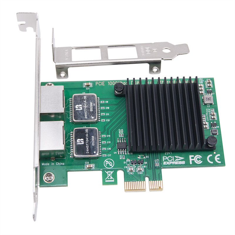 Carte Réseau PCIe 2 Ports SFP Fibre LC - Intel I350AM2 Dual Gigabit Ethernet - KALEA-INFORMATIQUE