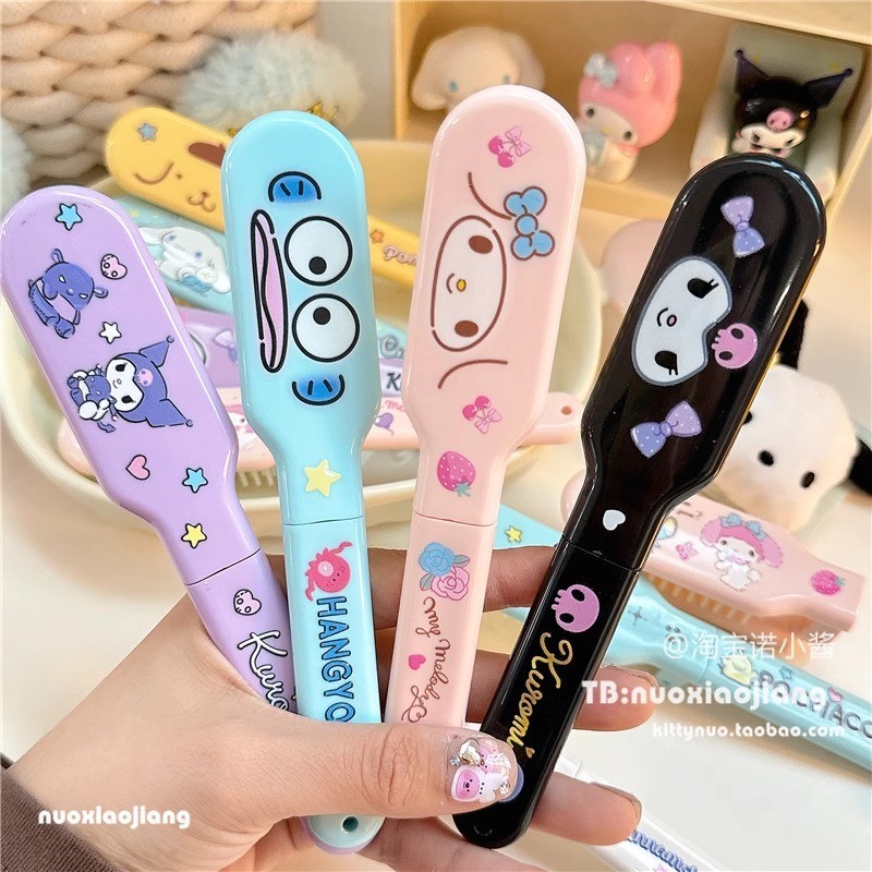 Anime Comb Hello Kitty Kawaii Foldable Air Cushion Comb Cute Sanrio ...