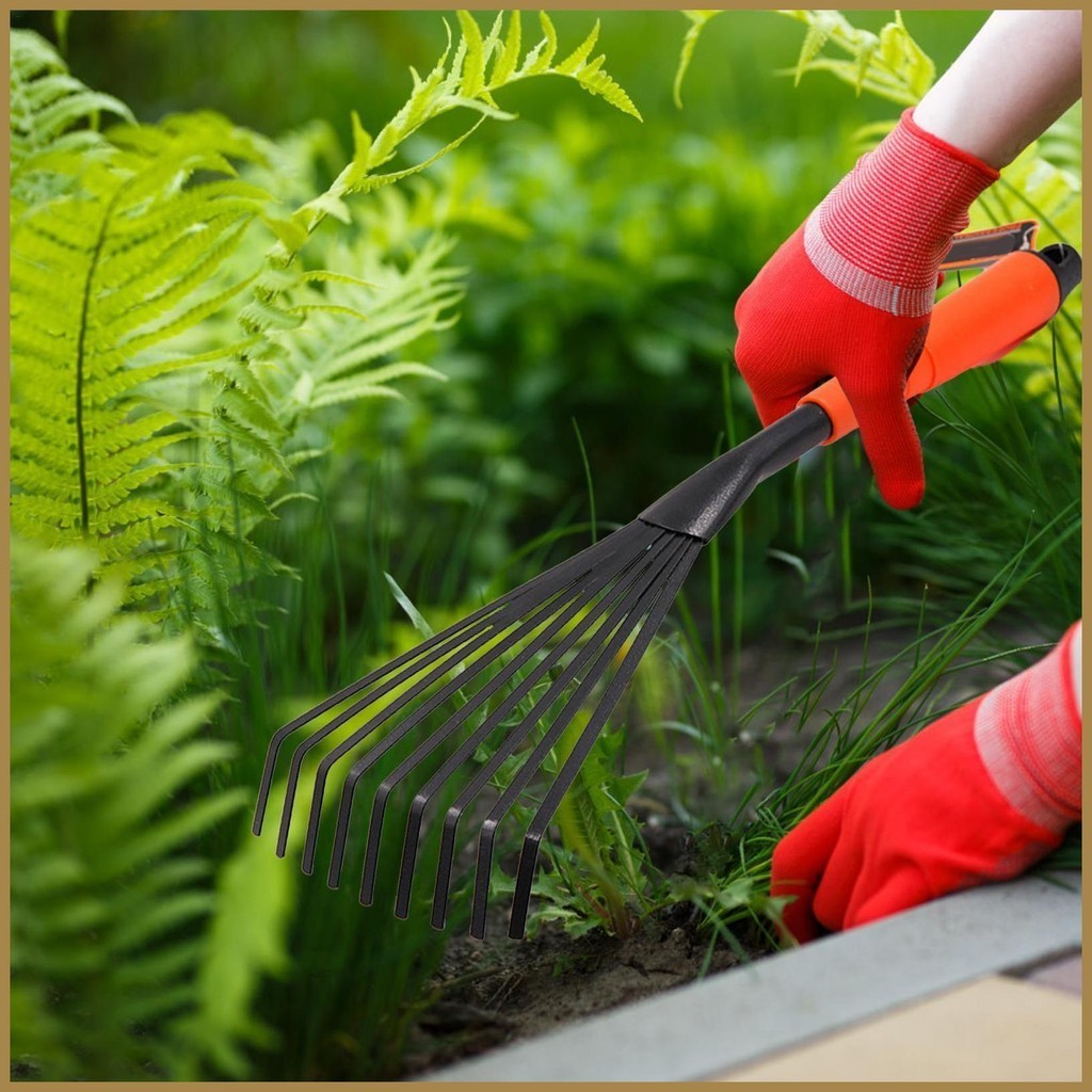 Hand Rakes for Picking up Leaves Small Rakes with Ergonomic Handle Hand ...