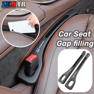 1 2Pcs Honda Car Seat Gap Filler Leak Proof Strip Seat Side Gap Plug Auto Interior Accessories Storage with Card Slot for Honda City Brio BRV CRV Civic HRV Fit Jazz Odyssey Accord WRV