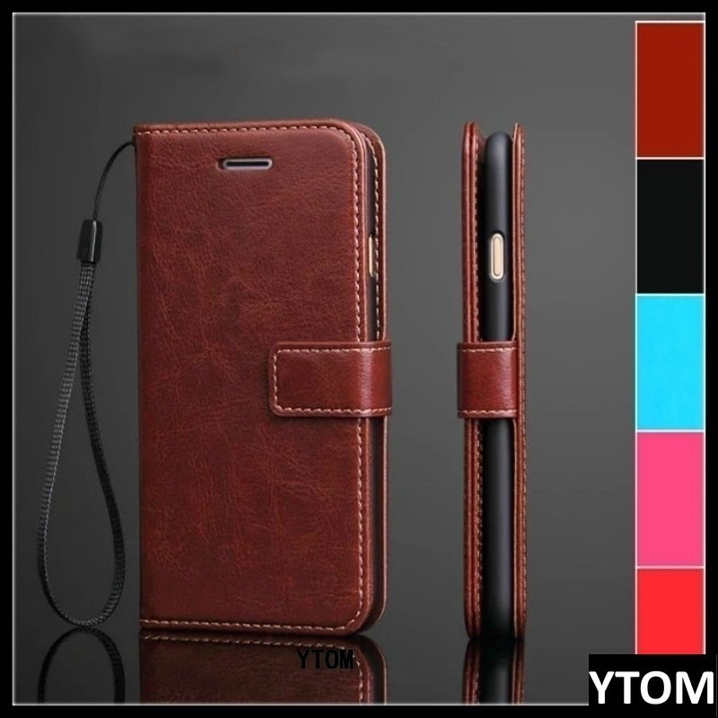 GOKEN Cover per Blackview A52, Custodia Flip PU Pelle TPU
