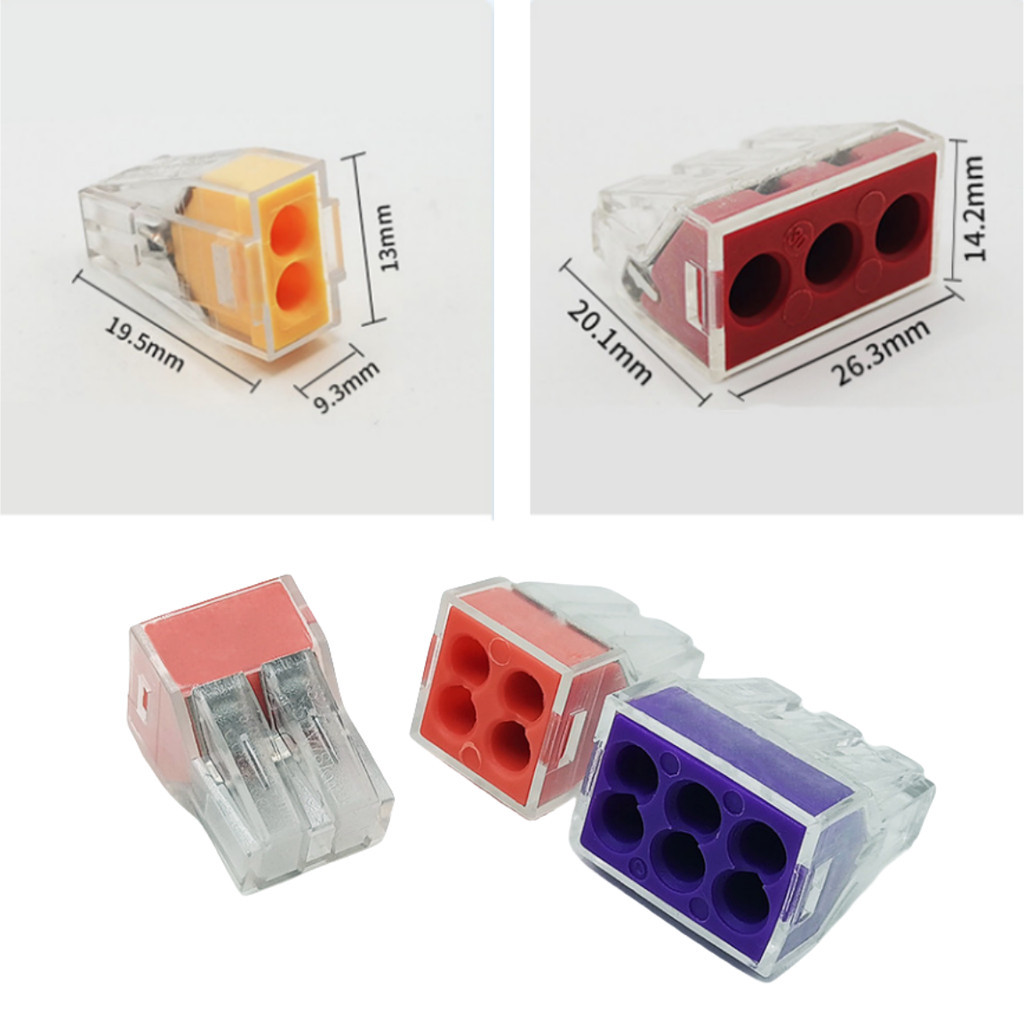 10Pcs DIY GO 102/104/106/103 Universal Compact Wire Connectors Push-in ...