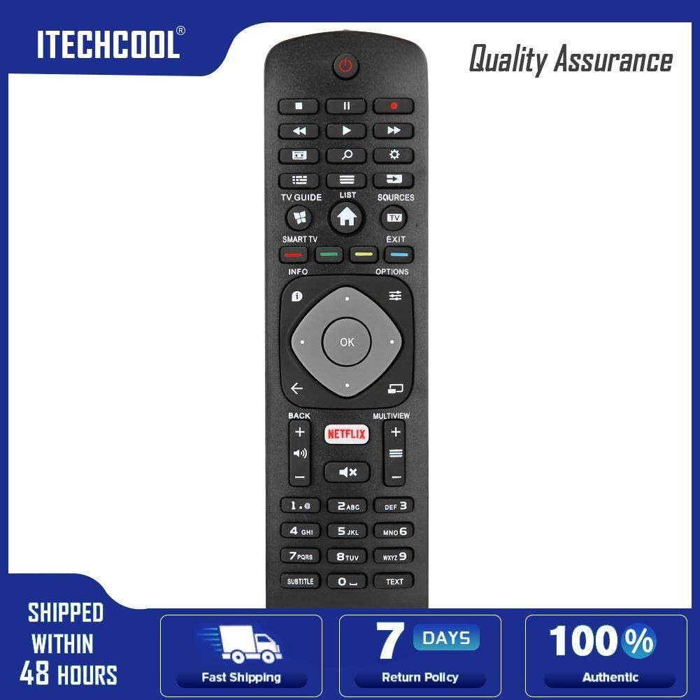 RQ＞Replacement Remote Control for PHILIPS TV with NETFLIX APP ...