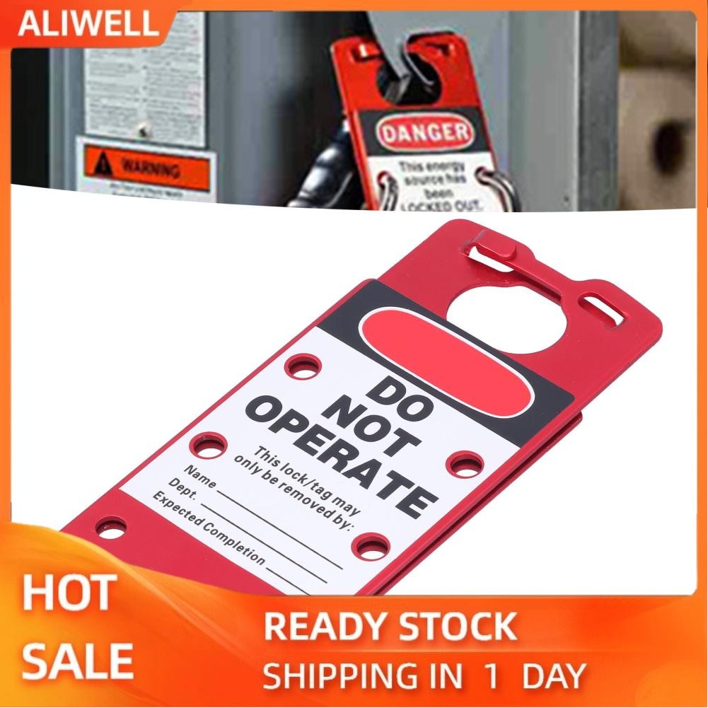 Aliwell Lock Out Tag Hasp Aluminum Alloy Porous Safety Lockout with ...