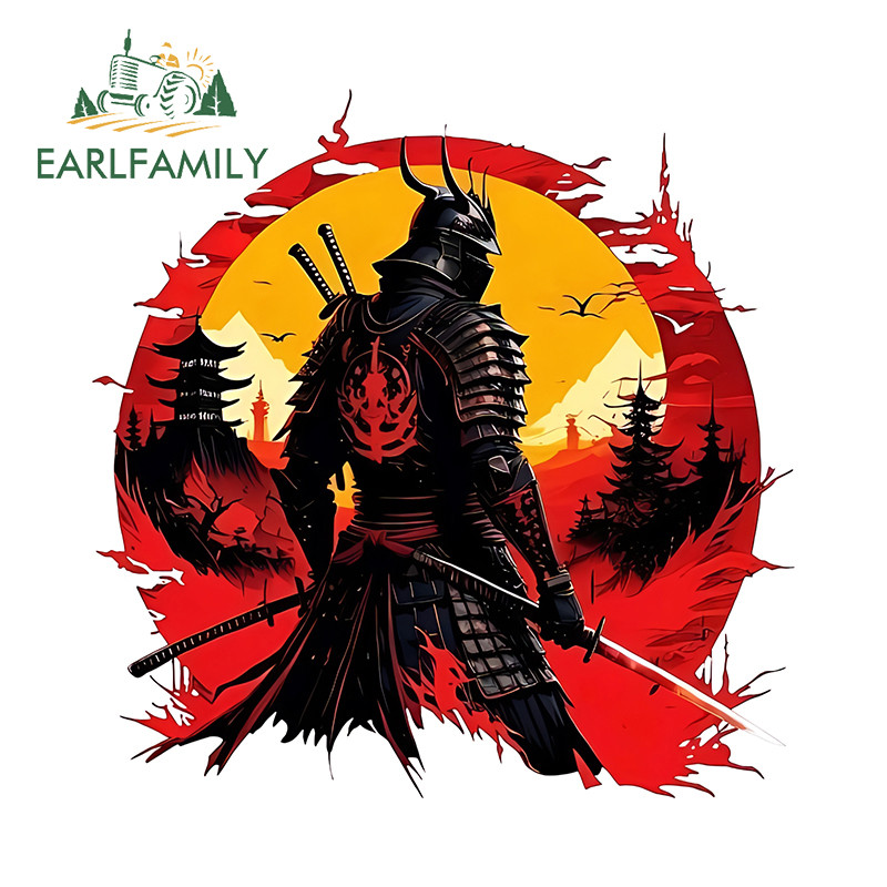 EARLFAMILY Samurai Motorcycle Windows Bumper Personality Scratch-Proof ...