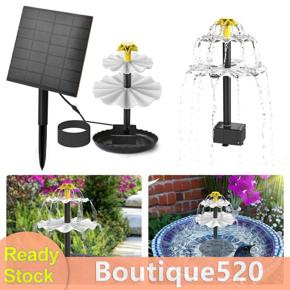 Eco-Friendly 3 Tier Solar Bird Bath Fountain Pump with Multi-Functional ...