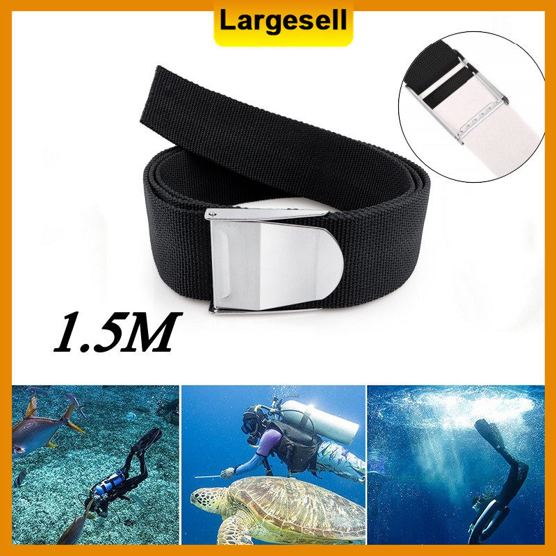 Ceinture De Plongée 1.5m – Boucle Quick Release – Pour Apnée & Scuba