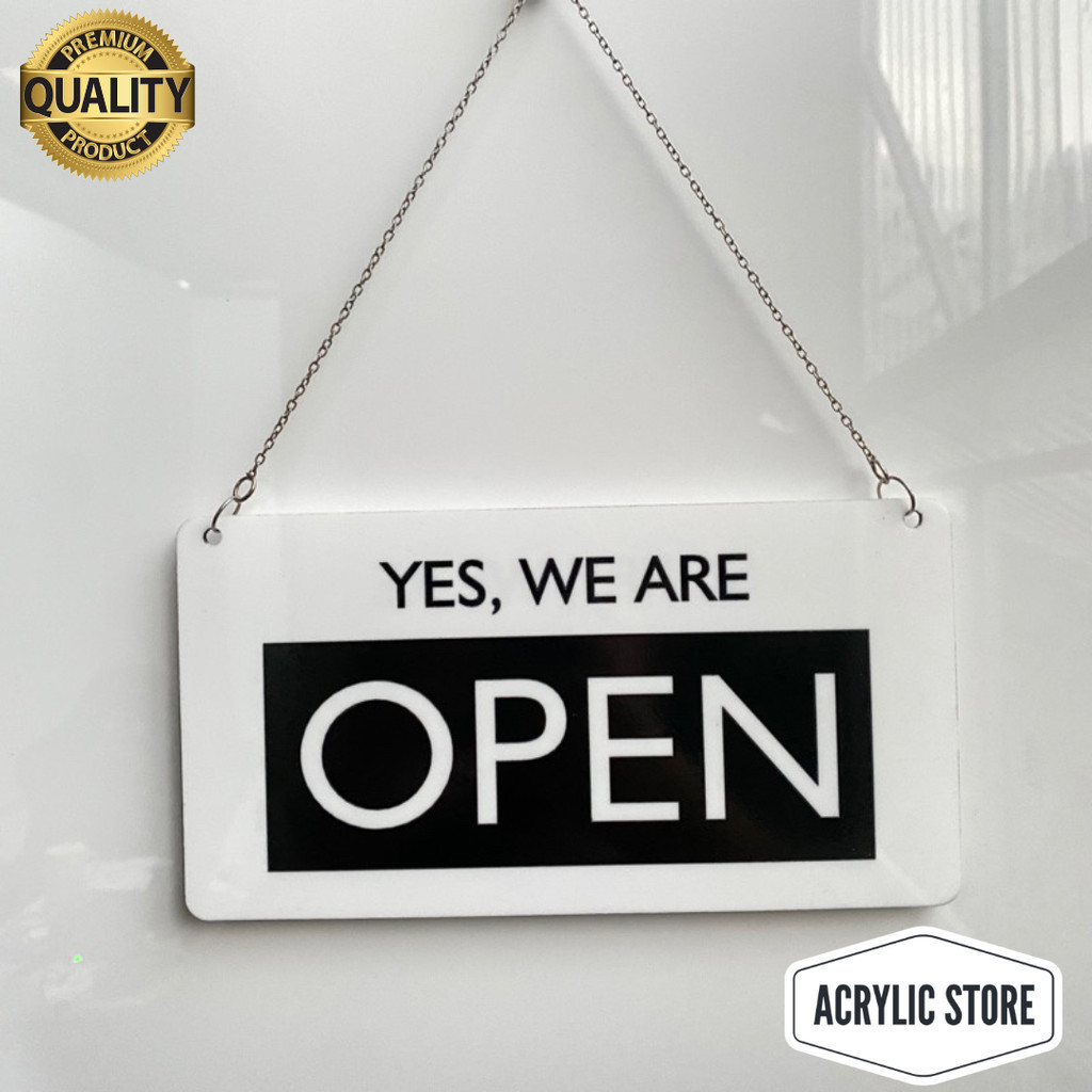 ACRYLIC SIGN OPEN CLOSE TYPE 2 | Shopee Philippines