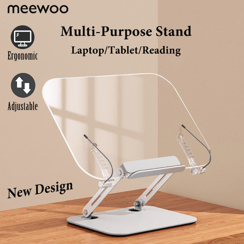 Transparent reading stand multifunctional 360° degree rotating acrylic ...