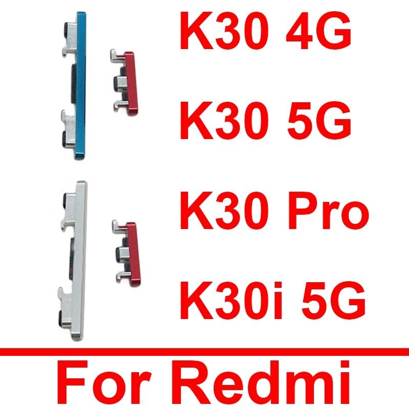 Power Volume Buttons For Xiaomi Redmi K30 K30 Pro K30i 4G 5G On OFF ...