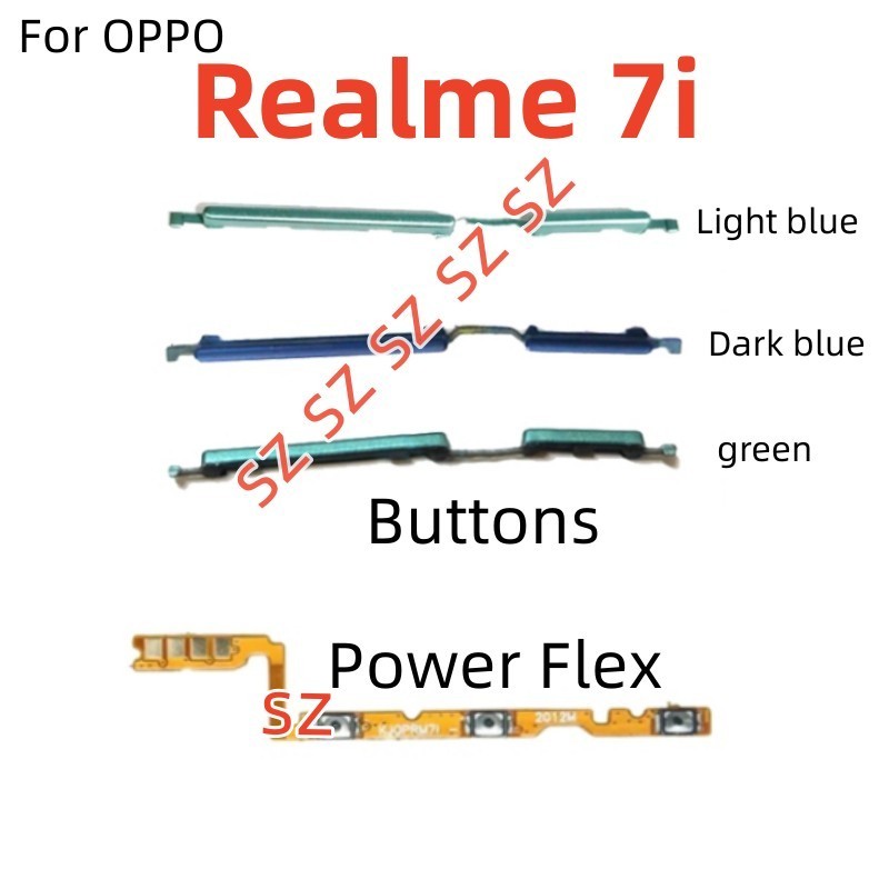 For OPPO Realme 7i Power on / off Switch Button Side Volume Up Down ...