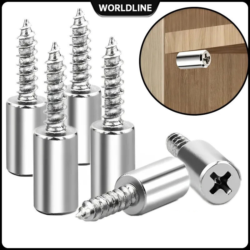 50pcs Self-tapping Screws With Dust Cover For Wardrobe Wine Cabinets ...