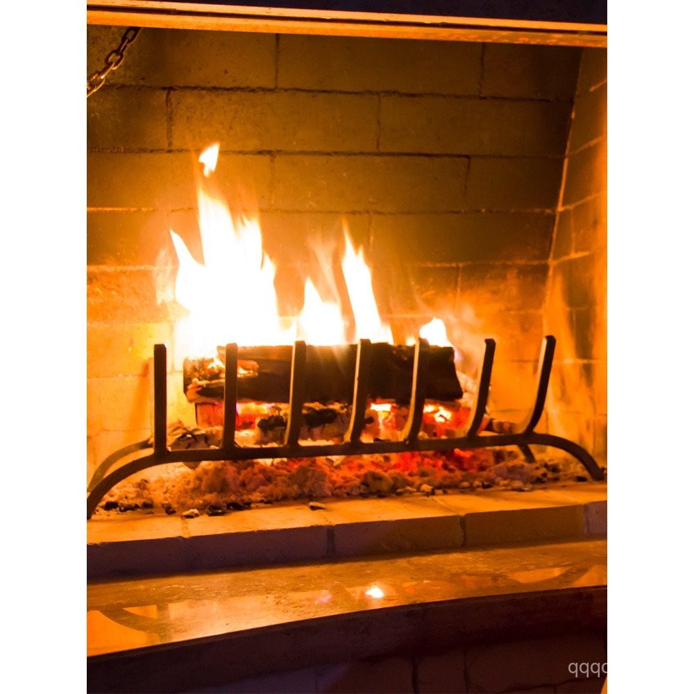 Indoor Fireplace Wood-Burning Iron Art Rack Outdoor Firewood Rack V ...