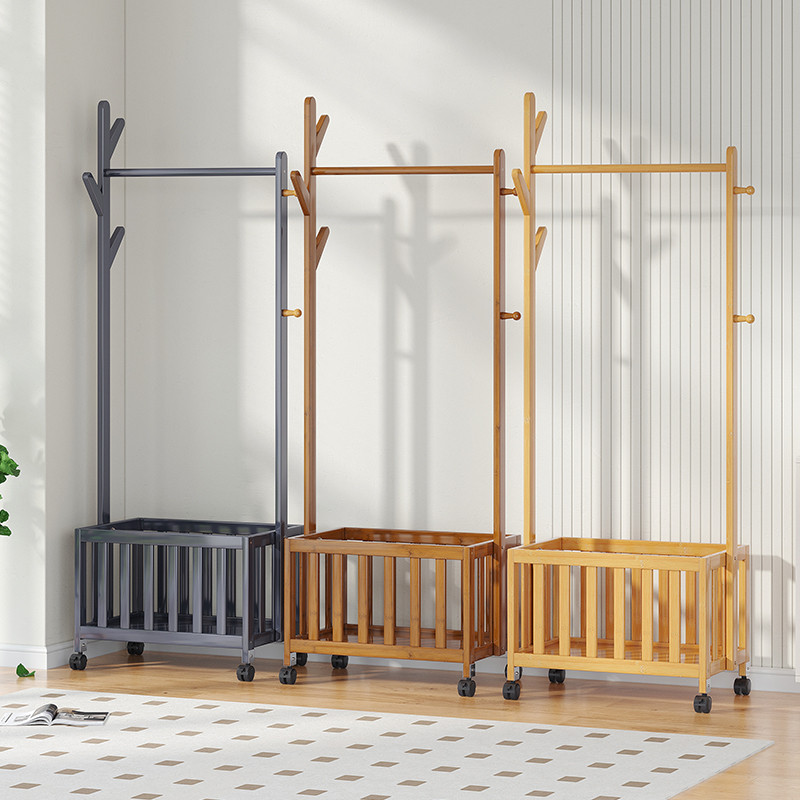 Movable Coat Rack Clothes Hanger Floor-standing Bedroom for Hanging ...