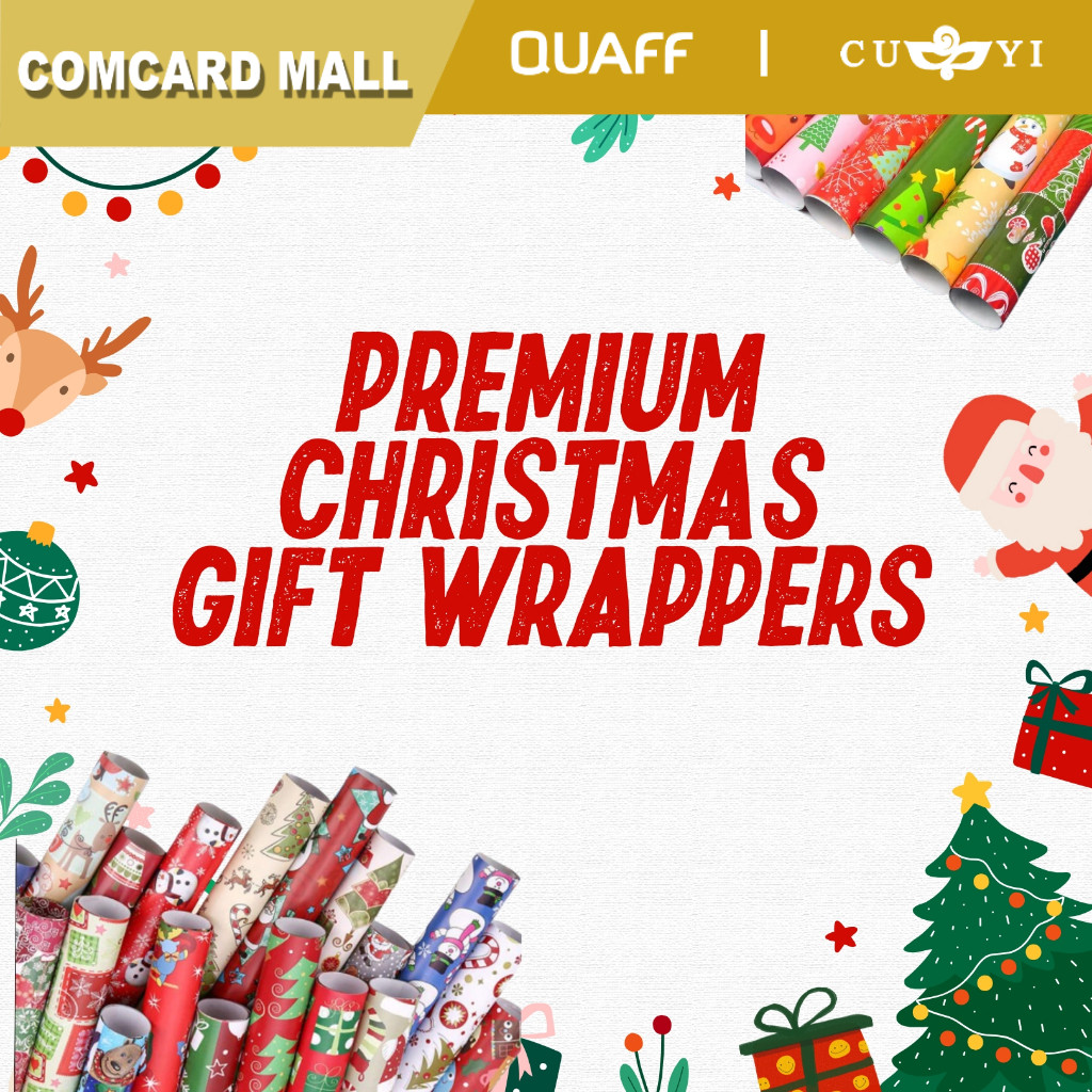 10 Sheets/Roll XMAS Birthday Wedding Gift Wrapper Christmas Gift Paper ...