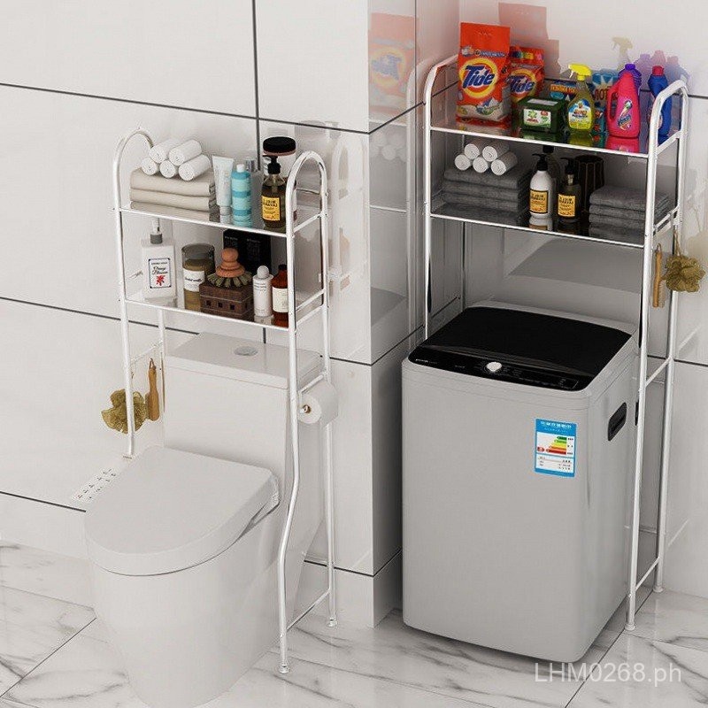 Washing Machine Bathroom Toilet No-Drill Basin Rack Bathroom Sink ...