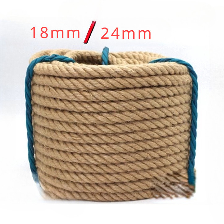 18/20/24mm Jute rope/battle rope/natural jute rope/swing rope/tug of ...