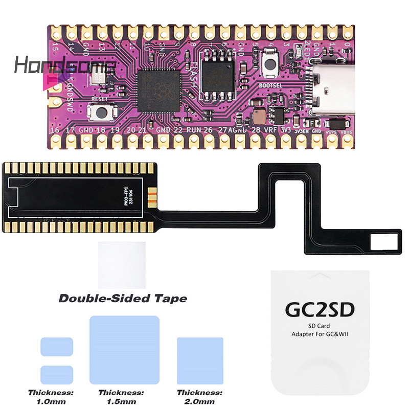 Handsome- Raspberry Pi Pico Picoboot FPC Card Reader For GC2SD/SD2SP2 ...
