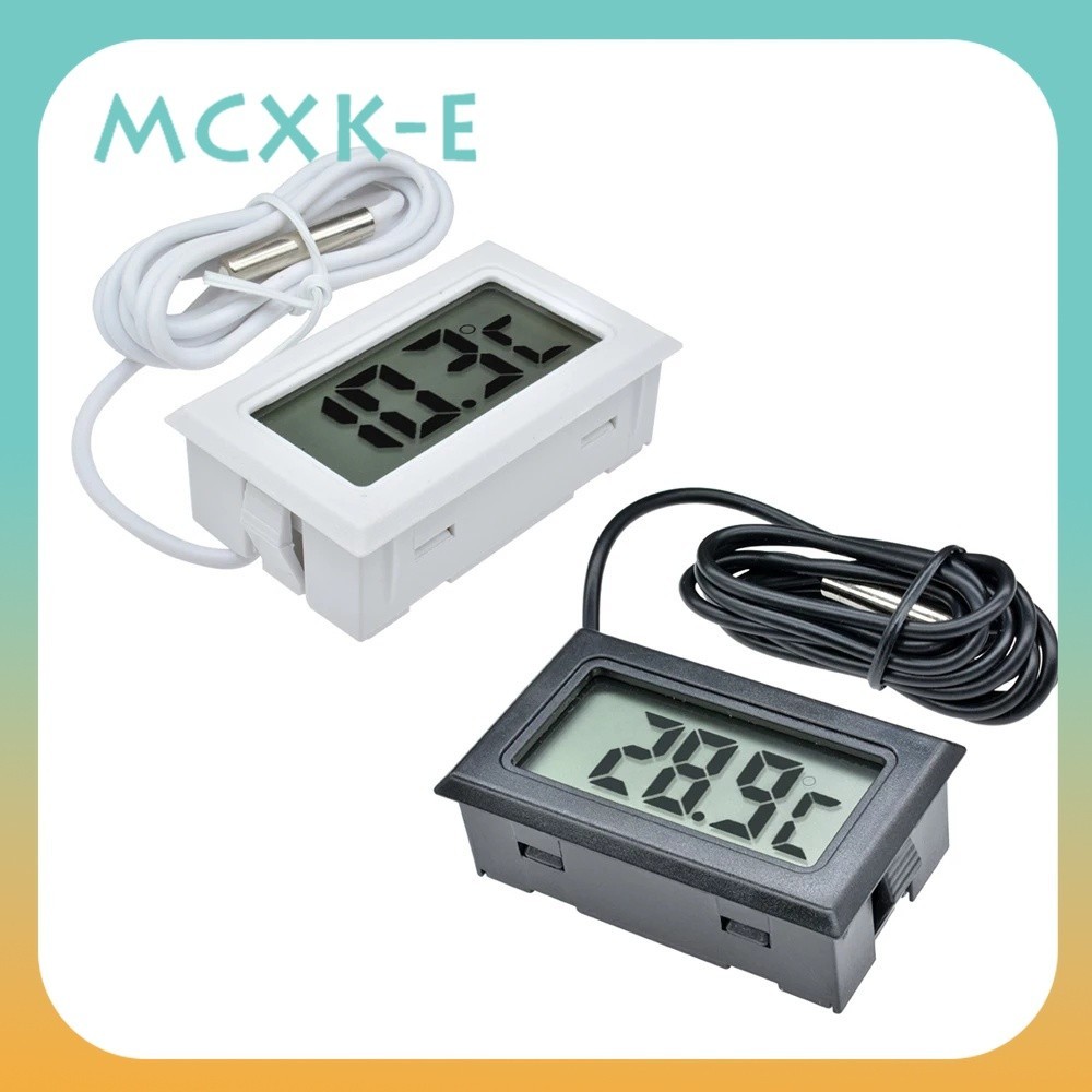 Digital Thermometer Hygrometer Mini LCD Humidity Meter Freezer Fridge ...