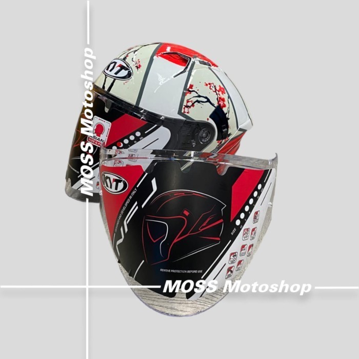 Original KYT NF-J CLEAR Flat Pinlock Visor Helmet Glass | Shopee ...