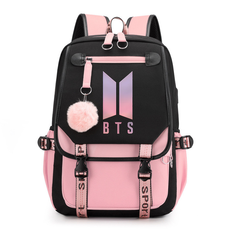 BLACKPINK Women USB Backpack Student School Bag LISA JENNIE ROSE Large Capacity Outdoors Travel Bag School bag Shopee Philippines
