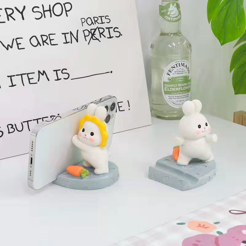 Cartoon Cute Creative Fat Rabbit Phone Stand Mobile Phone Stand ...