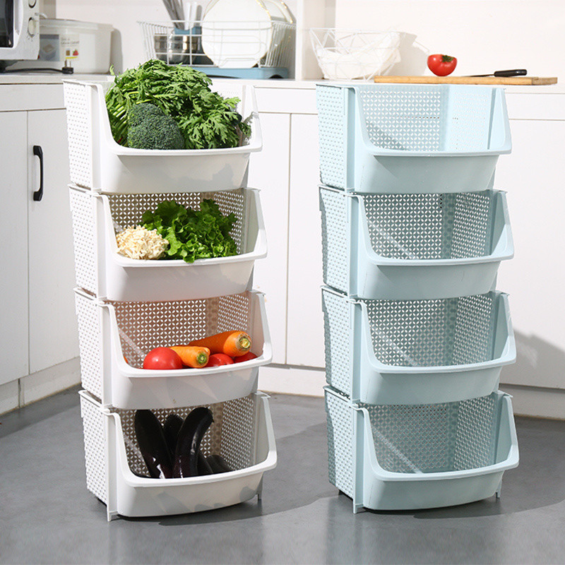 [Super 1,000 Looking Back] Kitchen Shelves Floor-standing Multi-Layer ...