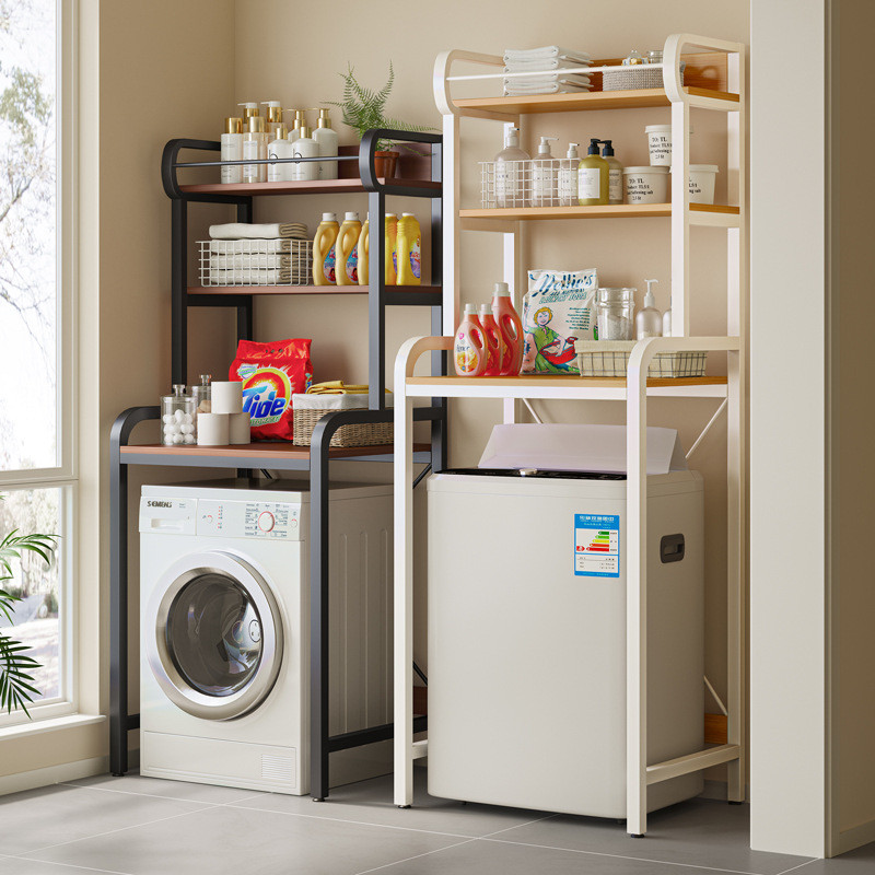 Washing Machine Storage Rack Toilet Storage Rack Drum Wave Wheel Floor ...