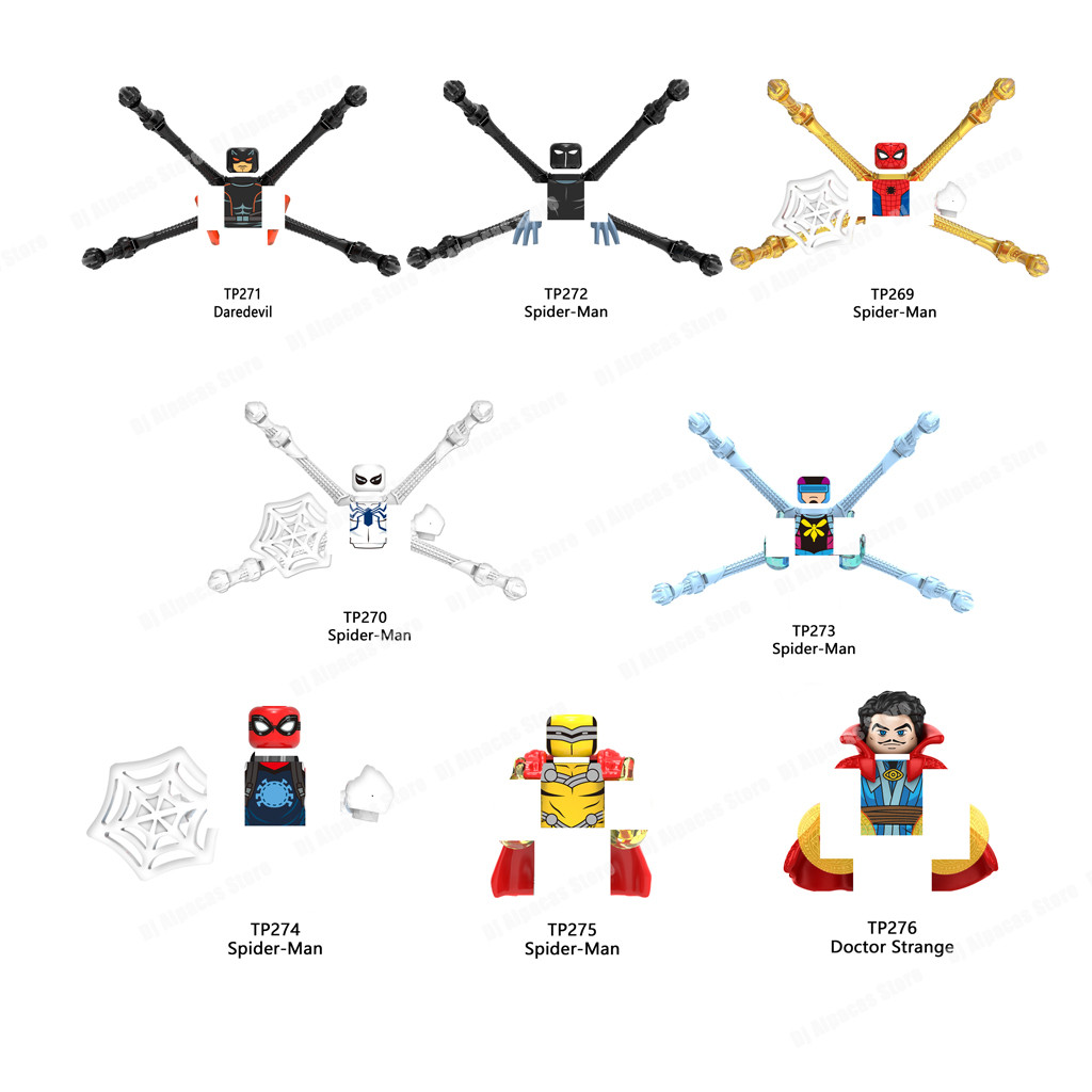 Spider-Man Building Blocks Peter Parker Figures Toy Superhero | Shopee ...