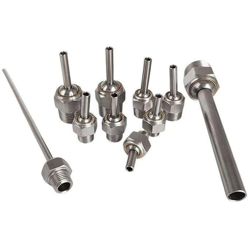 10 pieces of inclined high pressure cooling nozzles. 15-200mm 304 ...