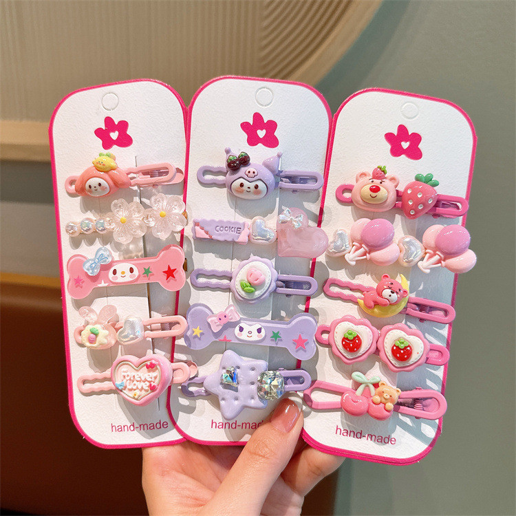 Süße Haarspangen Für Mädchen – Schmetterling, Einhorn & Hase Mit Glitzer, Metall-Snap-Clips