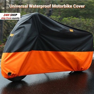 Universal Waterproof Motorcycle Cover Rain Dust UV Motorbike Protective Cover With Lock Holes Shopee Philippines