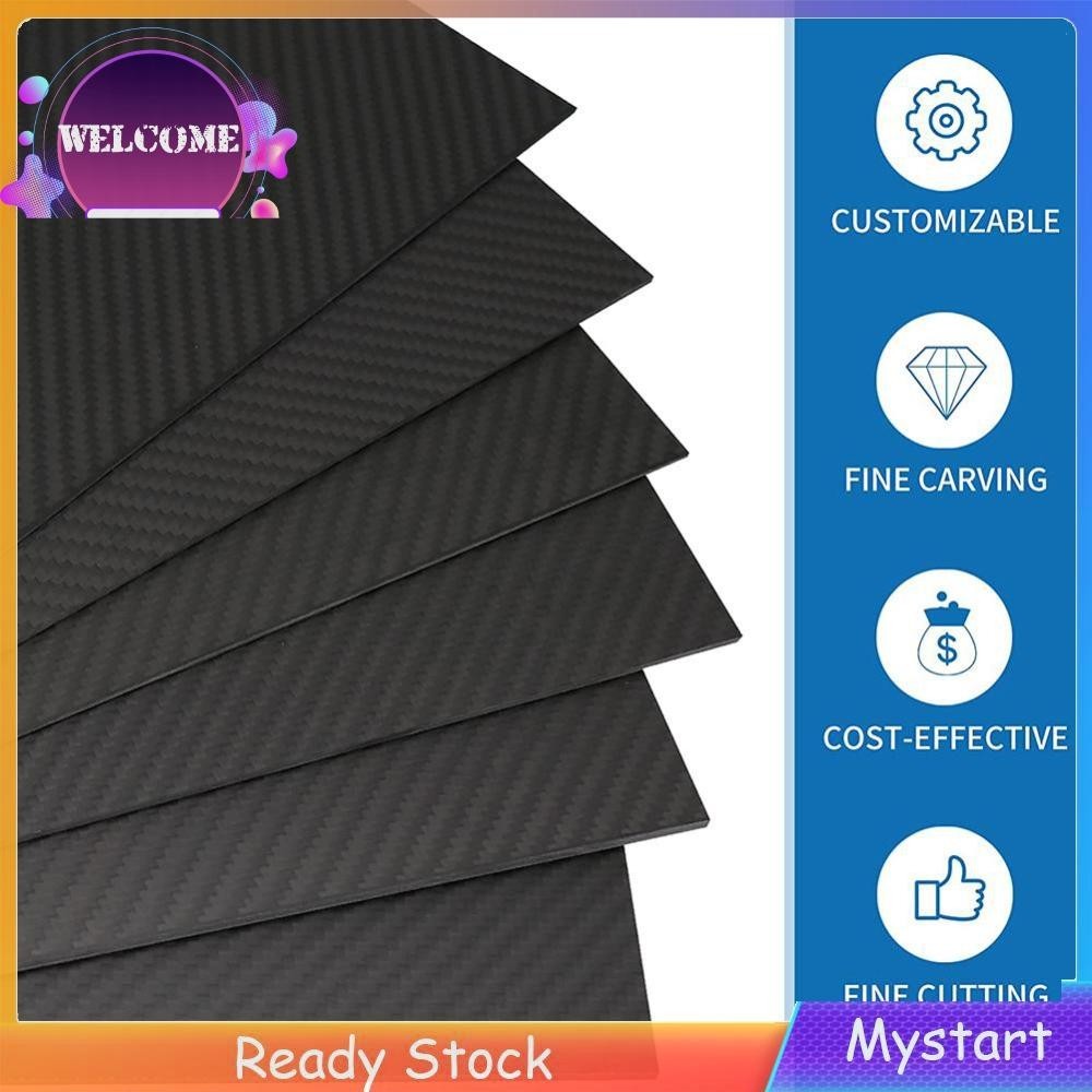 125mm X 75mm 3K Full Carbon Fiber Plate Panel Sheets Composite Hardness ...