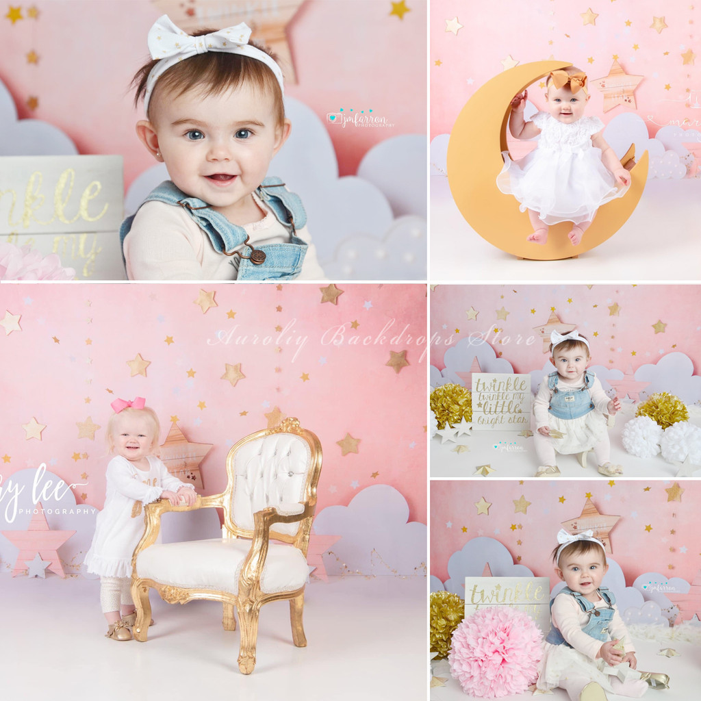 Winkle Twinkle Little Dream Backdrops Kids Baby Photography Props Child ...