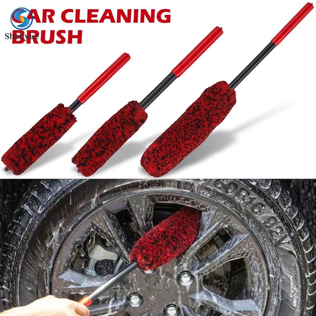 Car Wheel Cleaning Brush Nylon Bendable Car Wheel Rim Detailing Brush