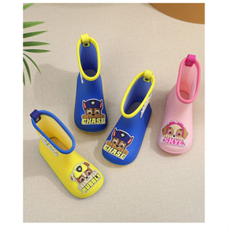 Children Rain Gear Cartoon Shoes Children High-Top Rain Boots PVC ...