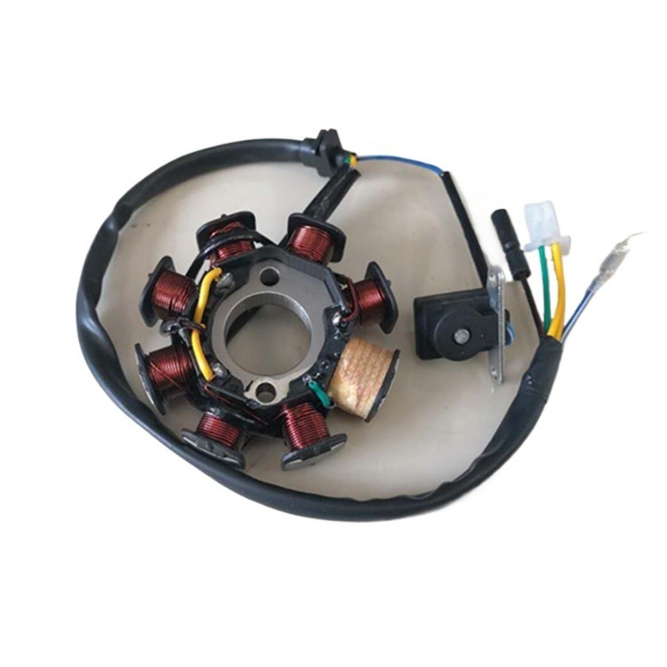 Tricycle curved beam car C100-8 pole stator assembly 110 engine 8 pole ...