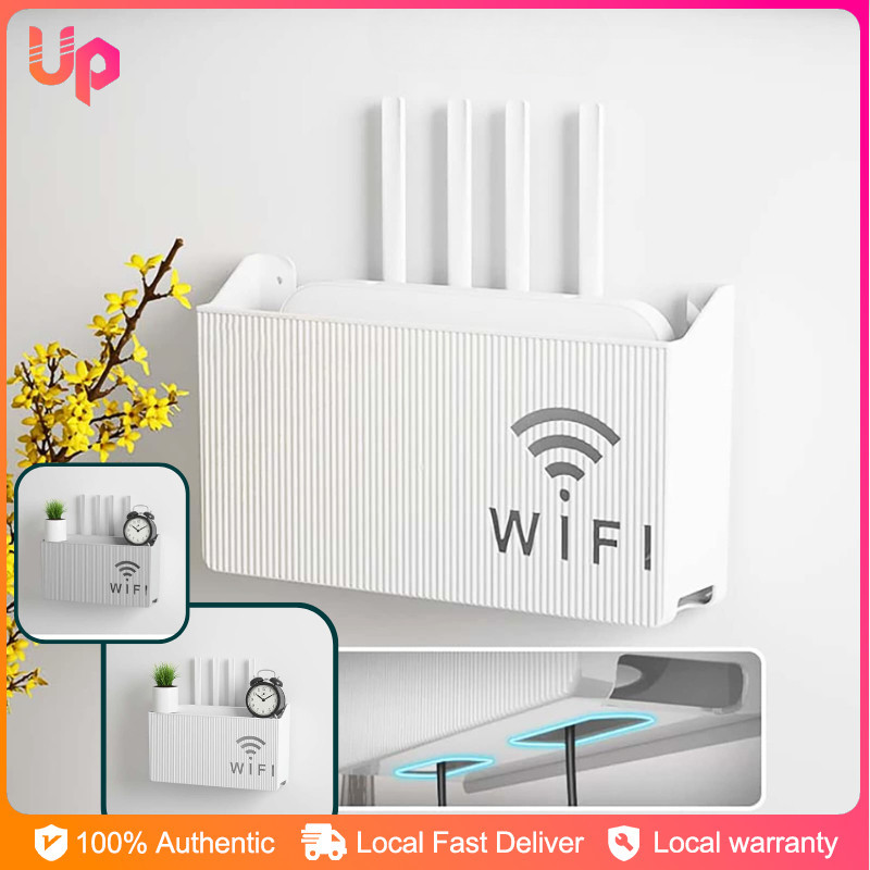 Wifi Shelf Set-top Box Rack TV Router Bracket Storage Box Wall ...