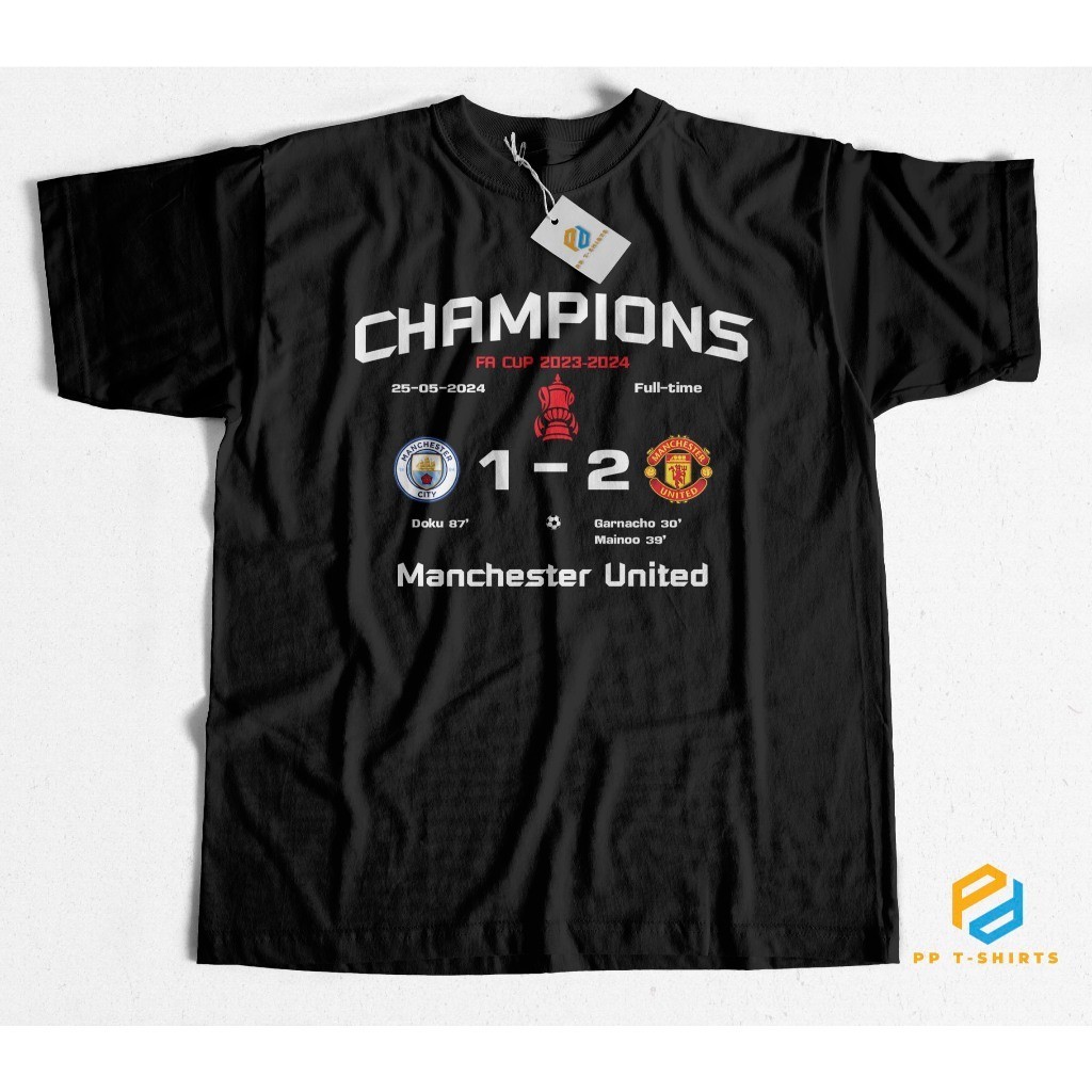 UEFA EURO 2024 FA CUP Champion t-shirt Man U Fabric Cotton1 Comb ...