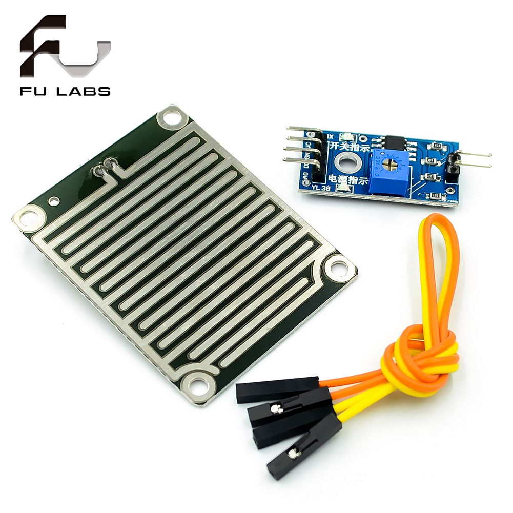 Raindrops Module Raindrop Detection Sensor Humidity Rain Weather ...