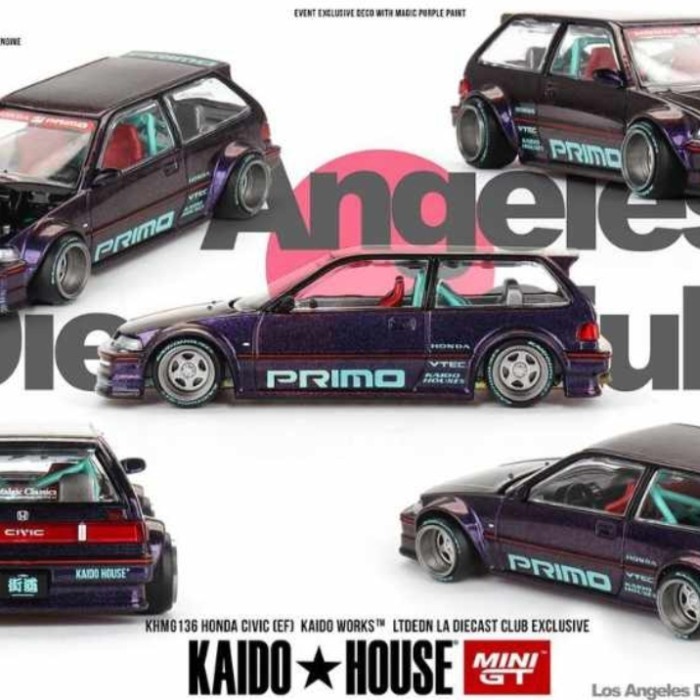 Honda Civic (EF) Kaido Works LTDEDN (LA Diecast Club Exclusive) | Kaido House Garage Wiki | Fandom