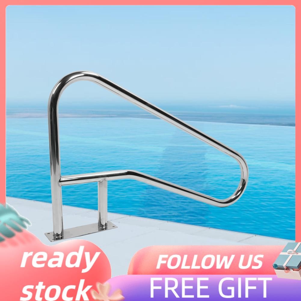 Hanhan1 Swimming Pool Hand Rail 304 Stainless Steel Polished Rustproof ...