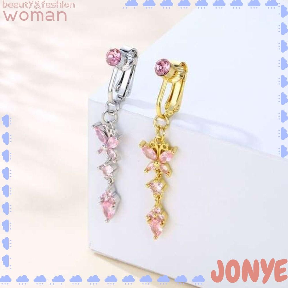 JONYE Women Belly Ring Exquisite Delicate Butterfly Electroplate Copper ...