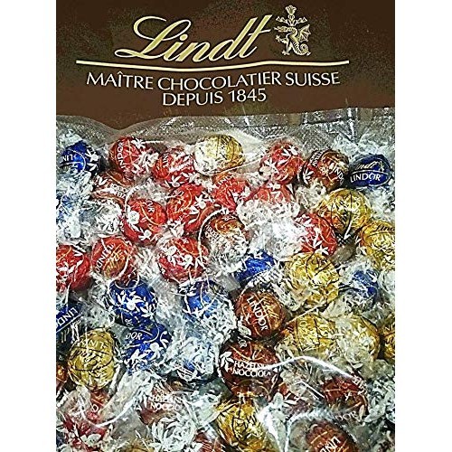 Lindt Chocolate Lindor 4 types assorted individually wrapped 600g ...